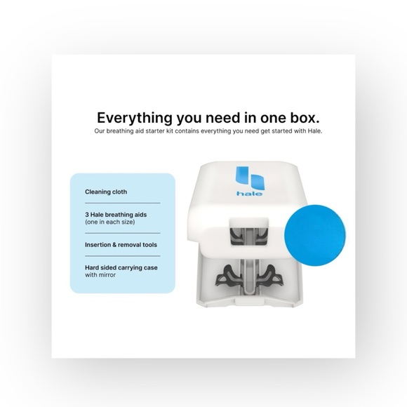 new Hale ミ★ Breathing Aid 3 Size Snap Case Trial Kit ミ★ Sleep Sports ミ★ in Box - Picture 8 of 16